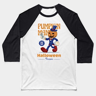 Cute Jack O' Pumpkin Halloween Baseball T-Shirt